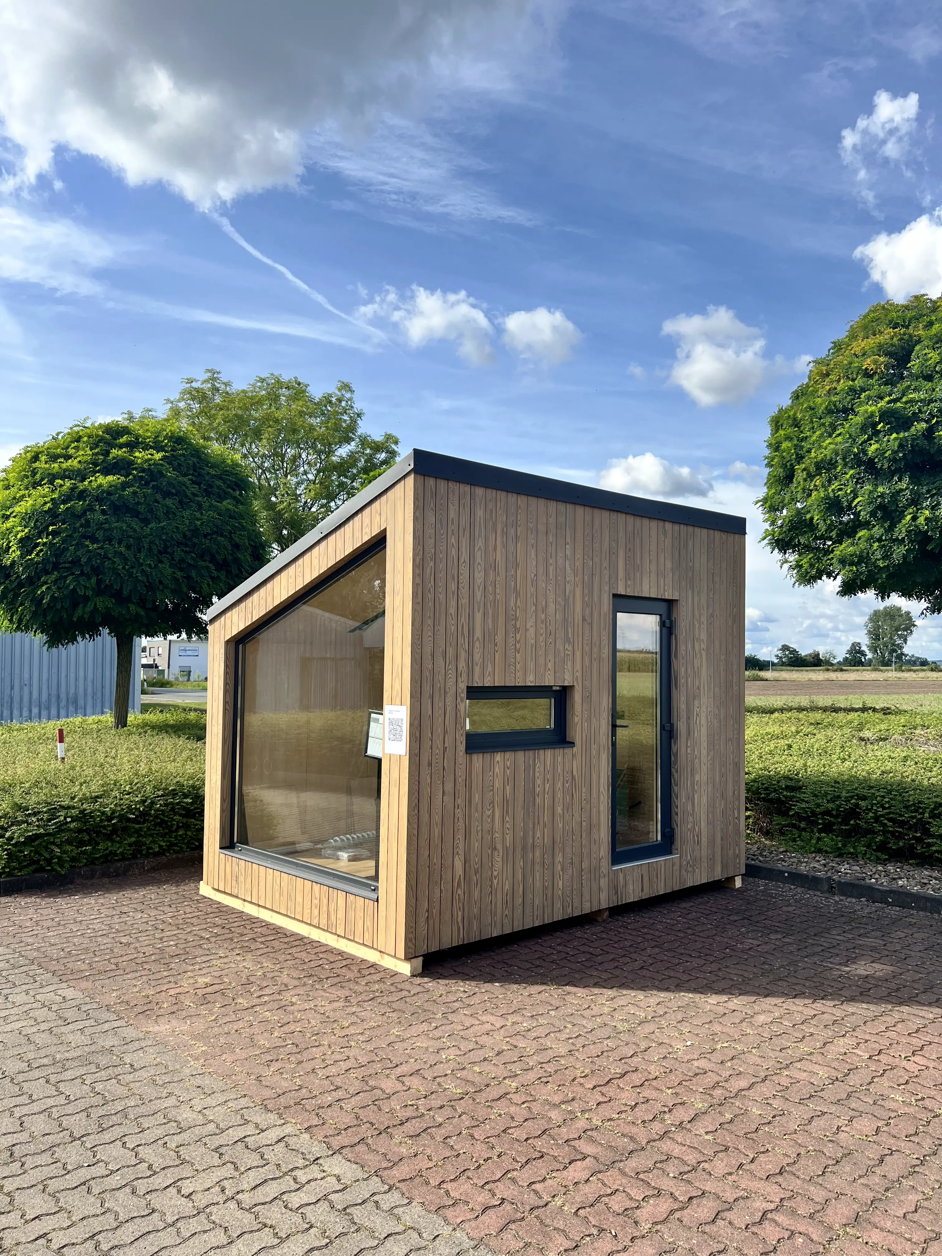Tiny House - Mini-maison modulaire - Conteneur d'habitation - Abri de jardin - Modèle Cube, 6,72 m²