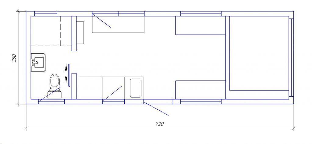 Tiny House, Maison container, Maison modulaire, Mini-maison, 24 m2 - Modèle Eco Dream