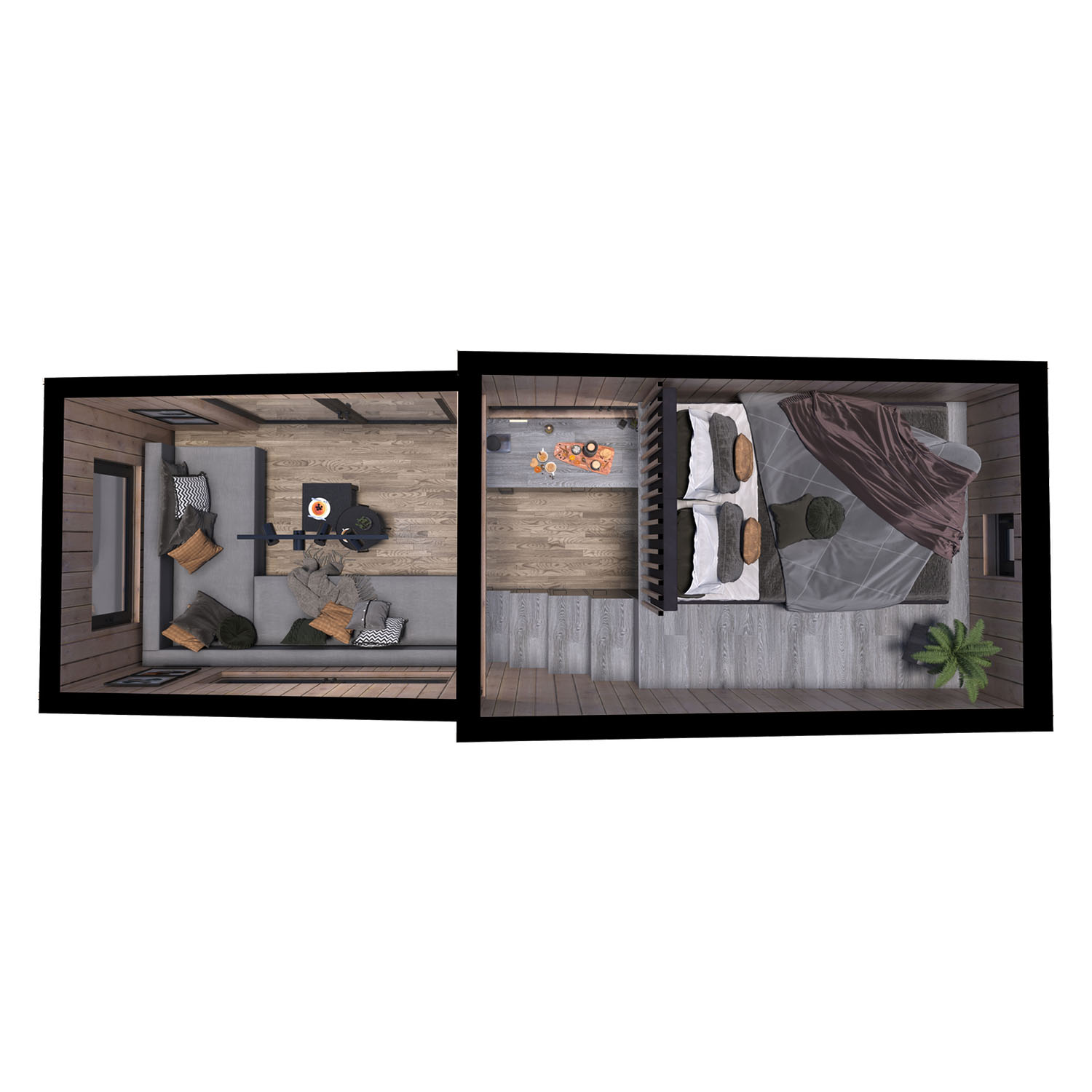 Tiny House, Maison container, Maison modulaire, Mini-maison - Modèle Green Day Tiny House, Maison container, Maison modulaire, Mini-maison - Modèle Green Day