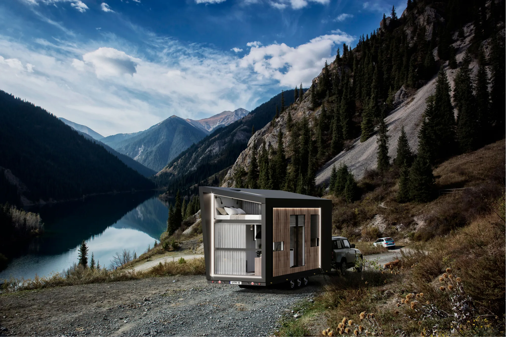 Tiny House, Maison container, Maison modulaire, Mini-maison, 17.82 m² -pour 2 personnes- modèle D Tiny House, Maison container, Maison modulaire, Mini-maison, 17.82 m² -pour 2 personnes- modèle D